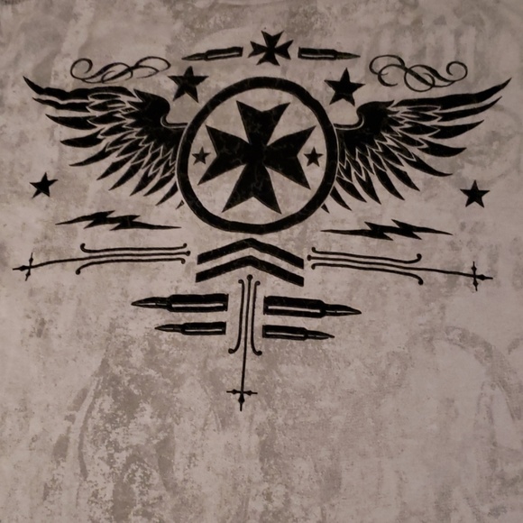 Affliction Xtreme Couture Mens Small Velvet print - Picture 2 of 3